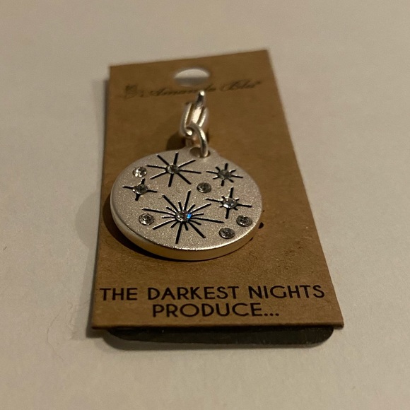 Silver Stars Two Sided Charm - Picture 3 of 4